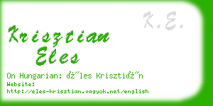 krisztian eles business card